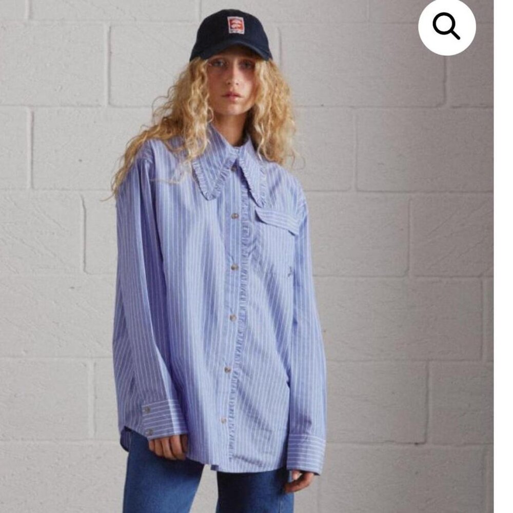 Damson Madder Kendall Ruffle Shirt